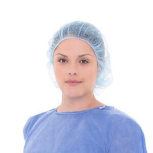 GORRO ENFERMERA AZUL ORUGA CAJAX100 MEDICAL SUPPLIES