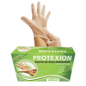 GUANTE DE EXAMEN DE VINILO TALLA M CAJAX100 PROTEX