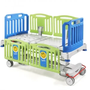 Camilla Pediatrica Ref 141-08 Dometal Tapiz Azul